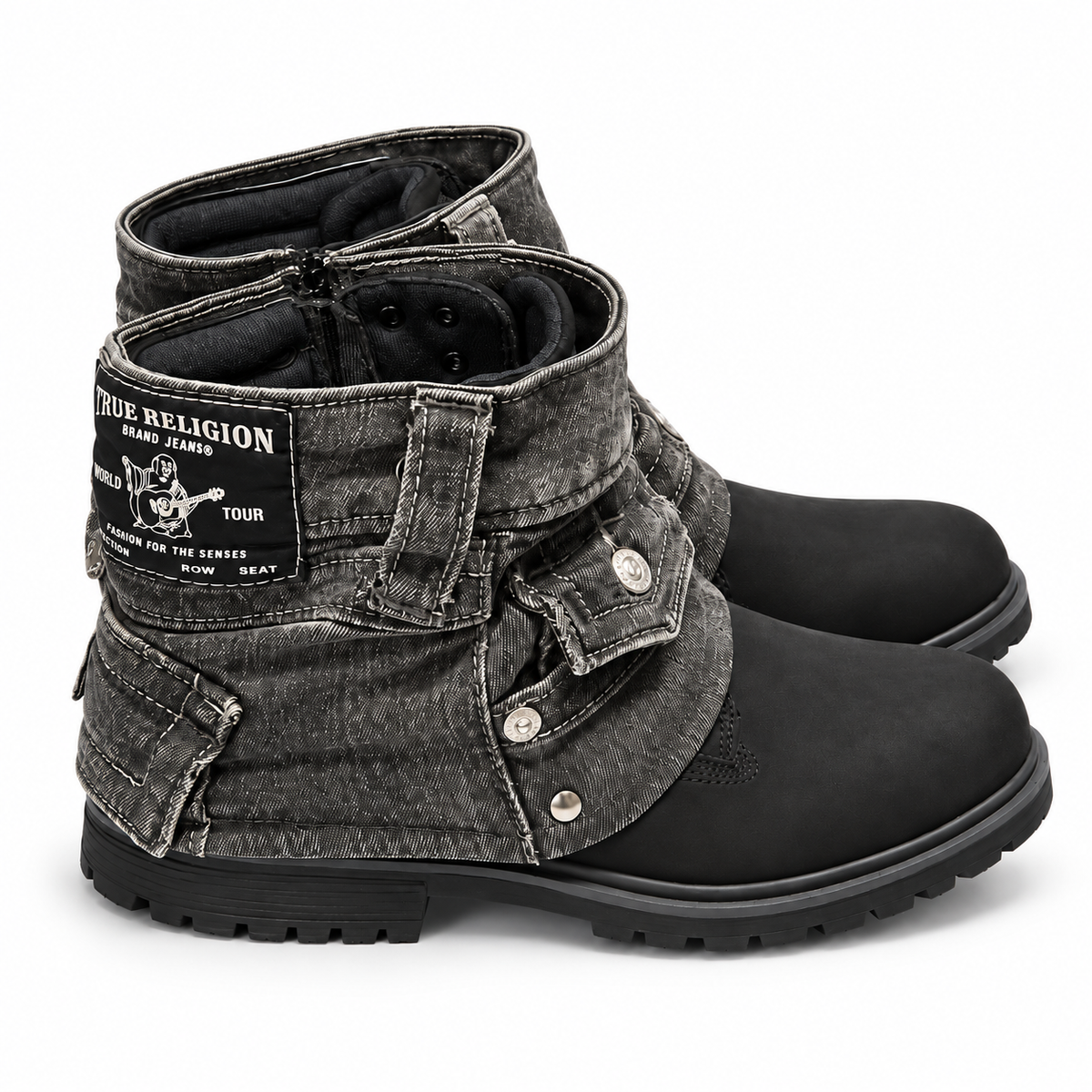 BLACKOUT TRUE RELIGION BOOTS